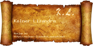 Kelner Lizandra névjegykártya